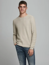 Свитры и кардиганы JACK & JONES модель 12179861_Oatmeal Фото