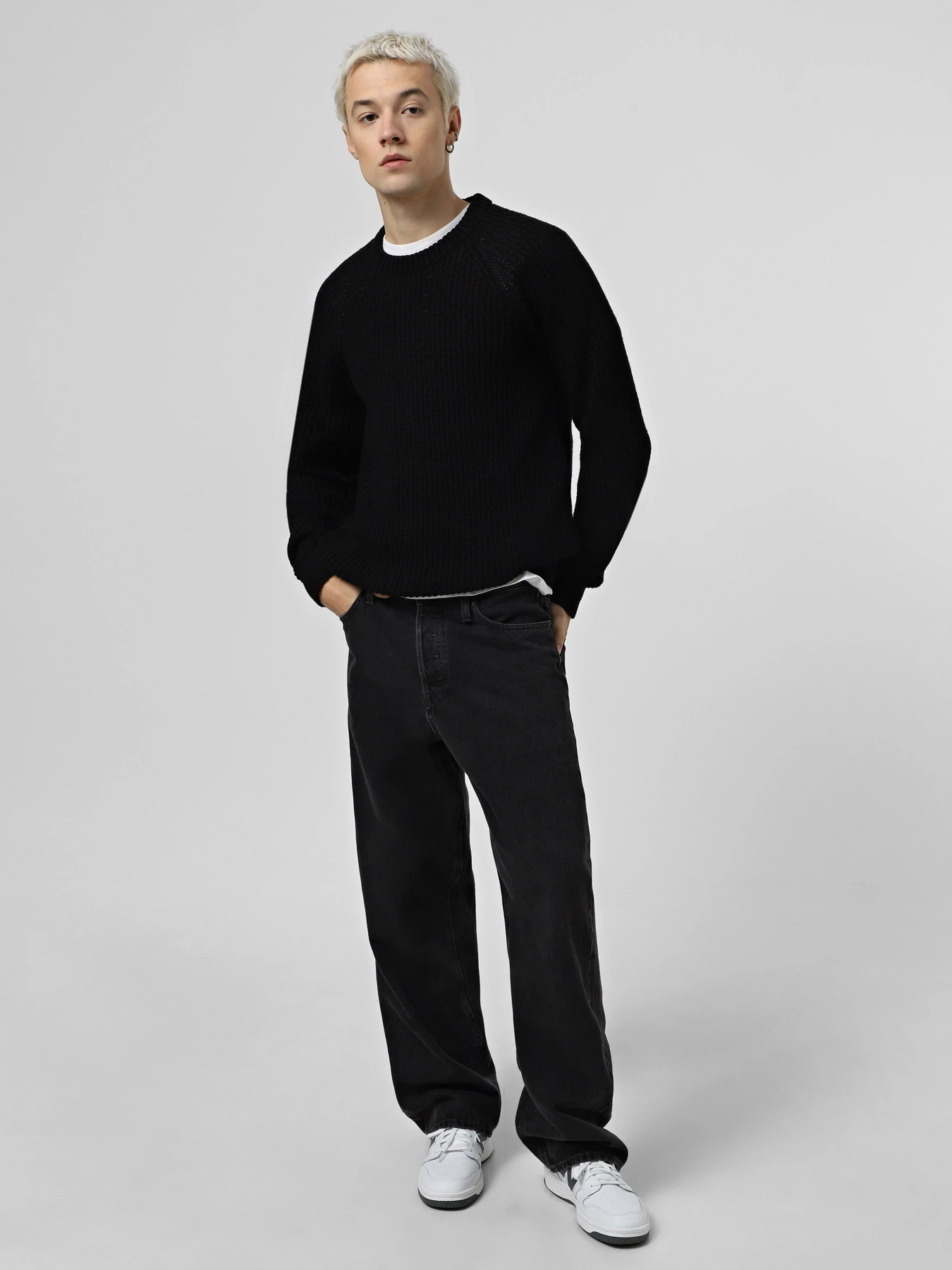Свитры и кардиганы JACK & JONES модель 12267393_Black Фото