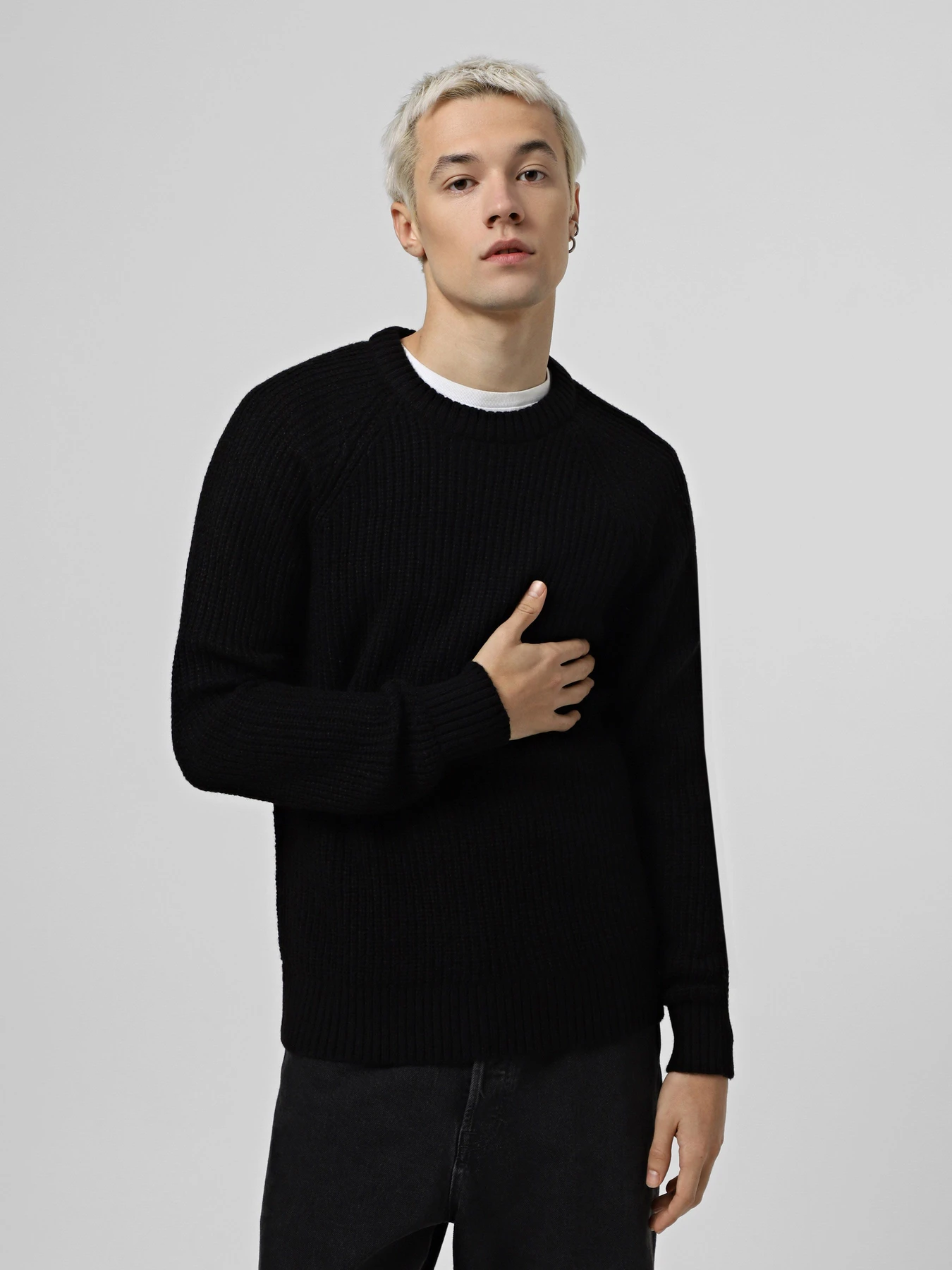 Свитры и кардиганы JACK & JONES модель 12267393_Black Фото