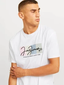 Футболки і поло JACK & JONES модель 12262662_Bright White Фото