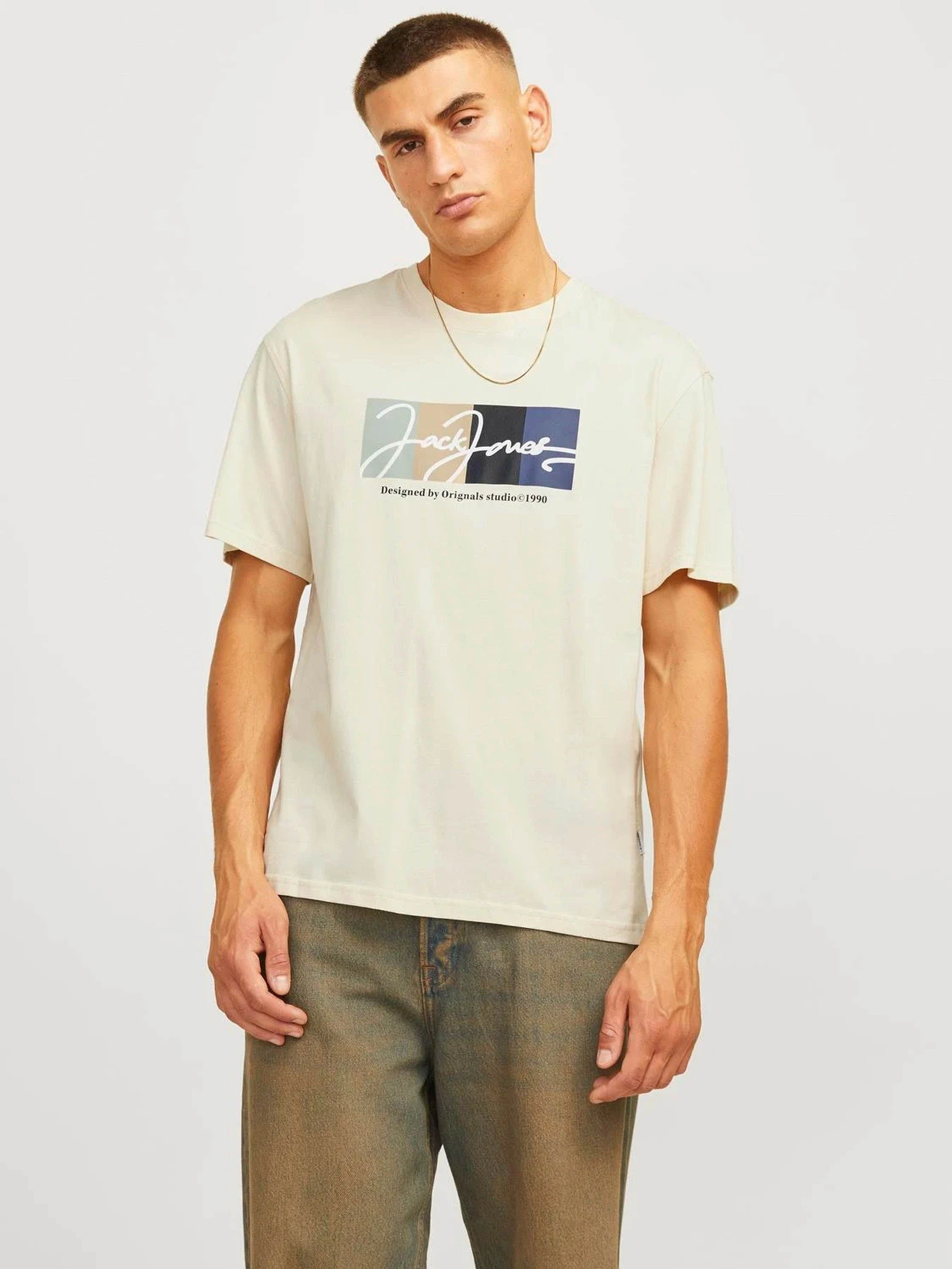 Футболки і поло JACK & JONES модель 12262662_Buttercream Футболки і поло JACK & JONES модель 12262662_Buttercream Фото