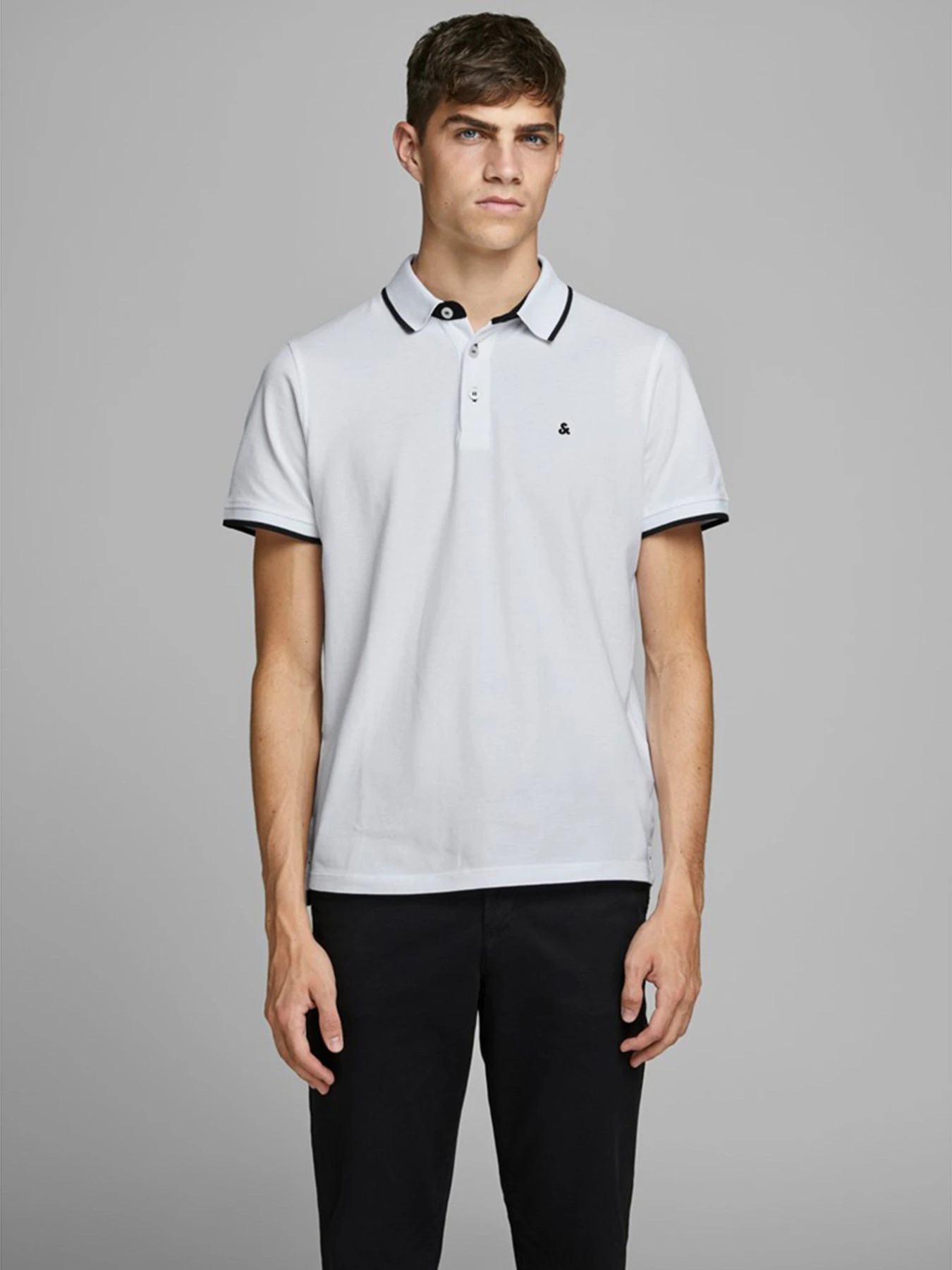 Футболки и поло JACK & JONES модель 12136668_White Футболки и поло JACK & JONES модель 12136668_White Фото