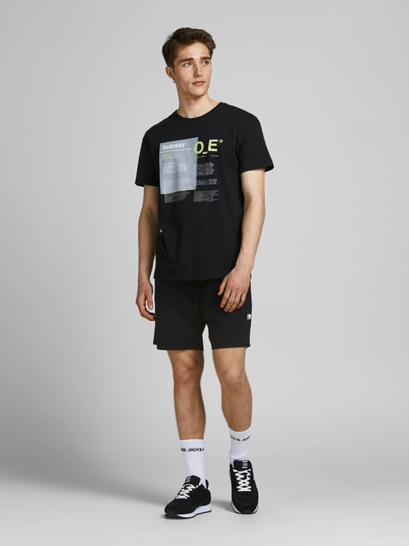 Шорты JACK & JONES модель 12186750_Black Шорты JACK & JONES модель 12186750_Black Фото