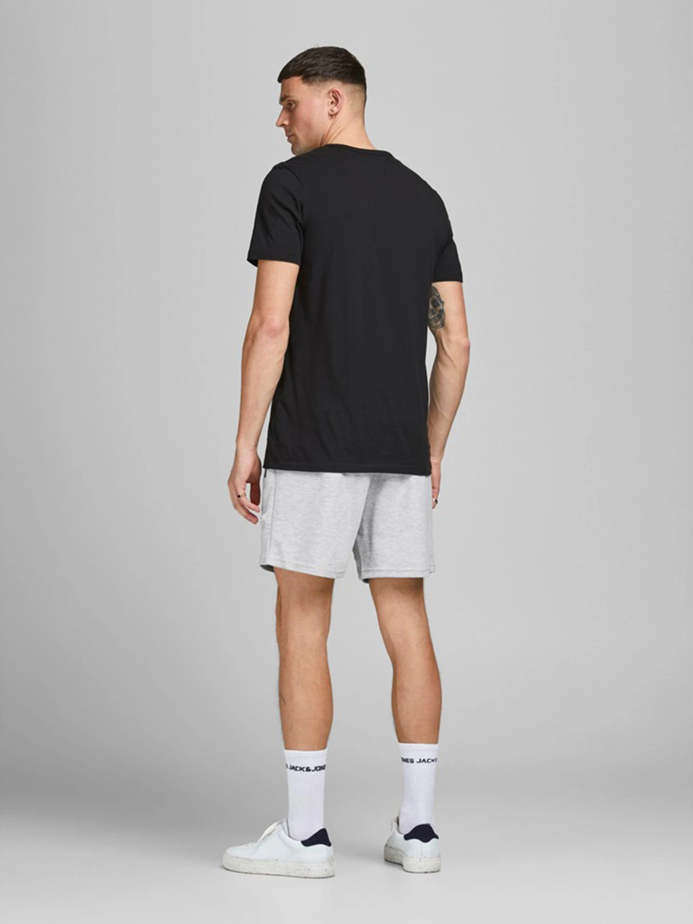 Шорты JACK & JONES модель 12186750_Light Grey Melange Шорты JACK & JONES модель 12186750_Light Grey Melange Фото