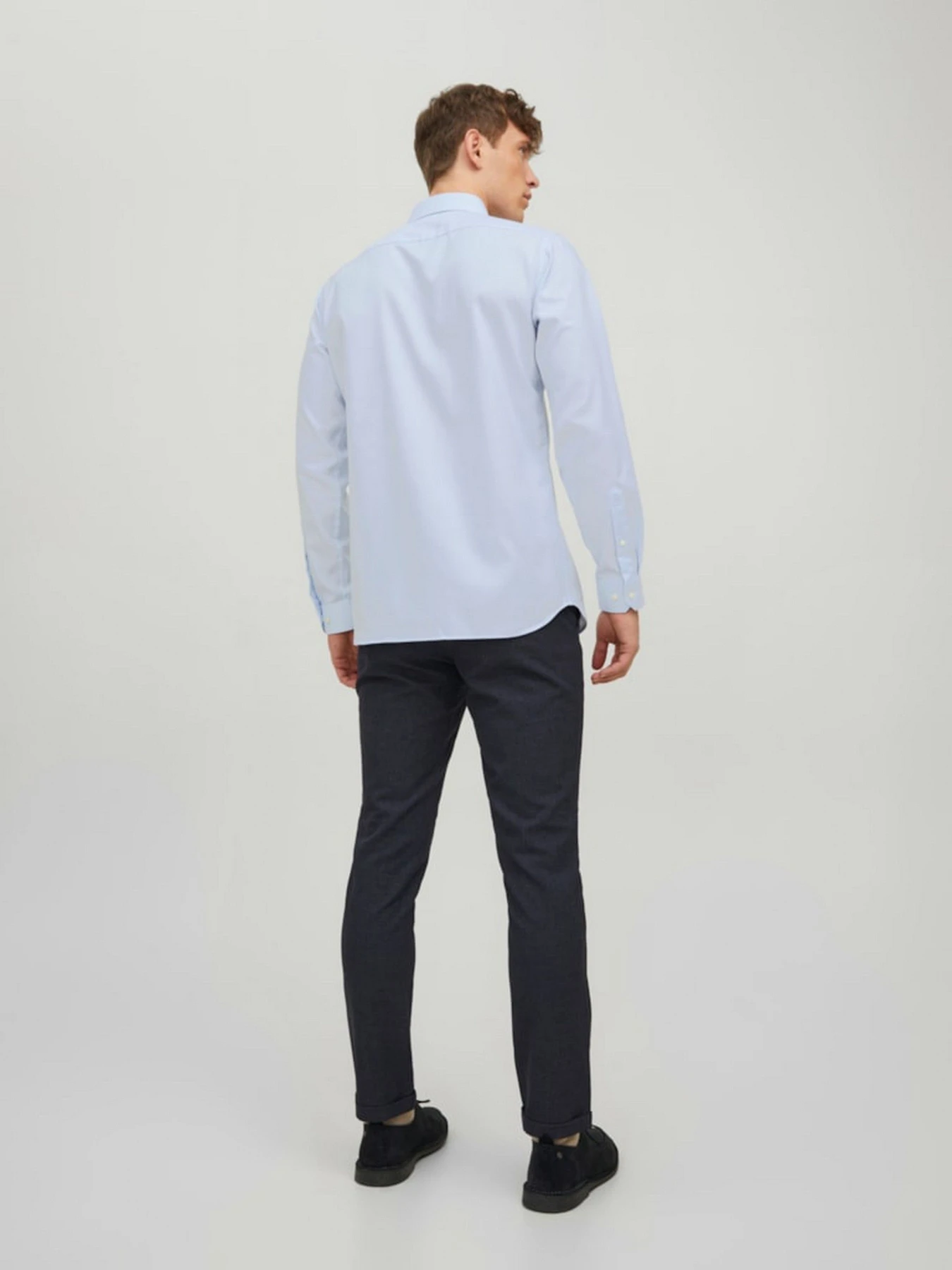 Рубашки JACK & JONES модель 12227385_Cashmere Blue SLIM FIT Рубашки JACK & JONES модель 12227385_Cashmere Blue SLIM FIT Фото