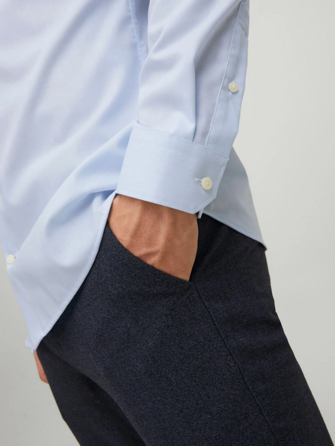 Рубашки JACK & JONES модель 12227385_Cashmere Blue SLIM FIT Рубашки JACK & JONES модель 12227385_Cashmere Blue SLIM FIT Фото