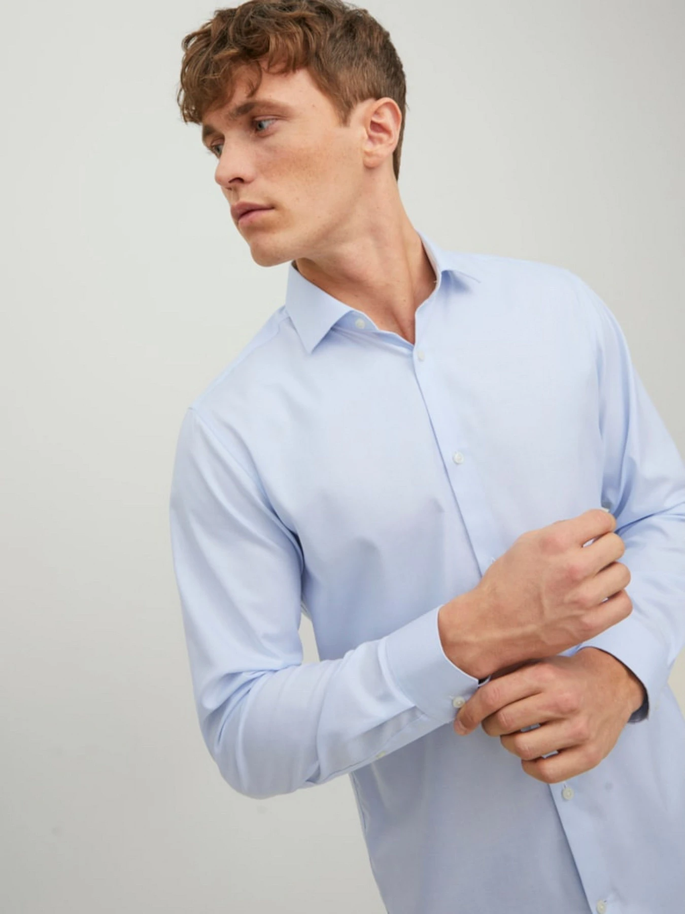 Рубашки JACK & JONES модель 12227385_Cashmere Blue SLIM FIT Рубашки JACK & JONES модель 12227385_Cashmere Blue SLIM FIT Фото