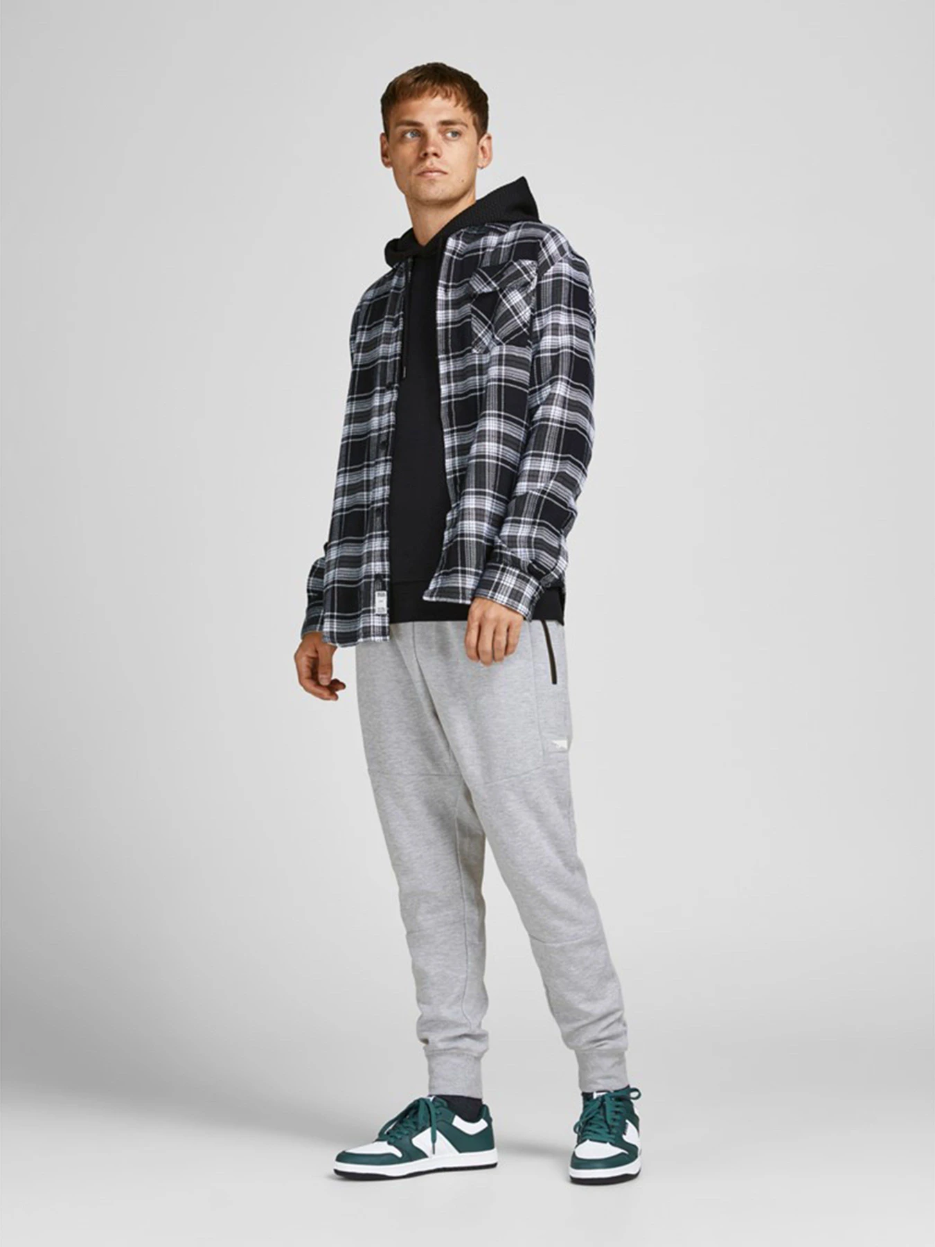 Штани JACK & JONES модель 12184970_Light Grey Melange Штани JACK & JONES модель 12184970_Light Grey Melange Фото