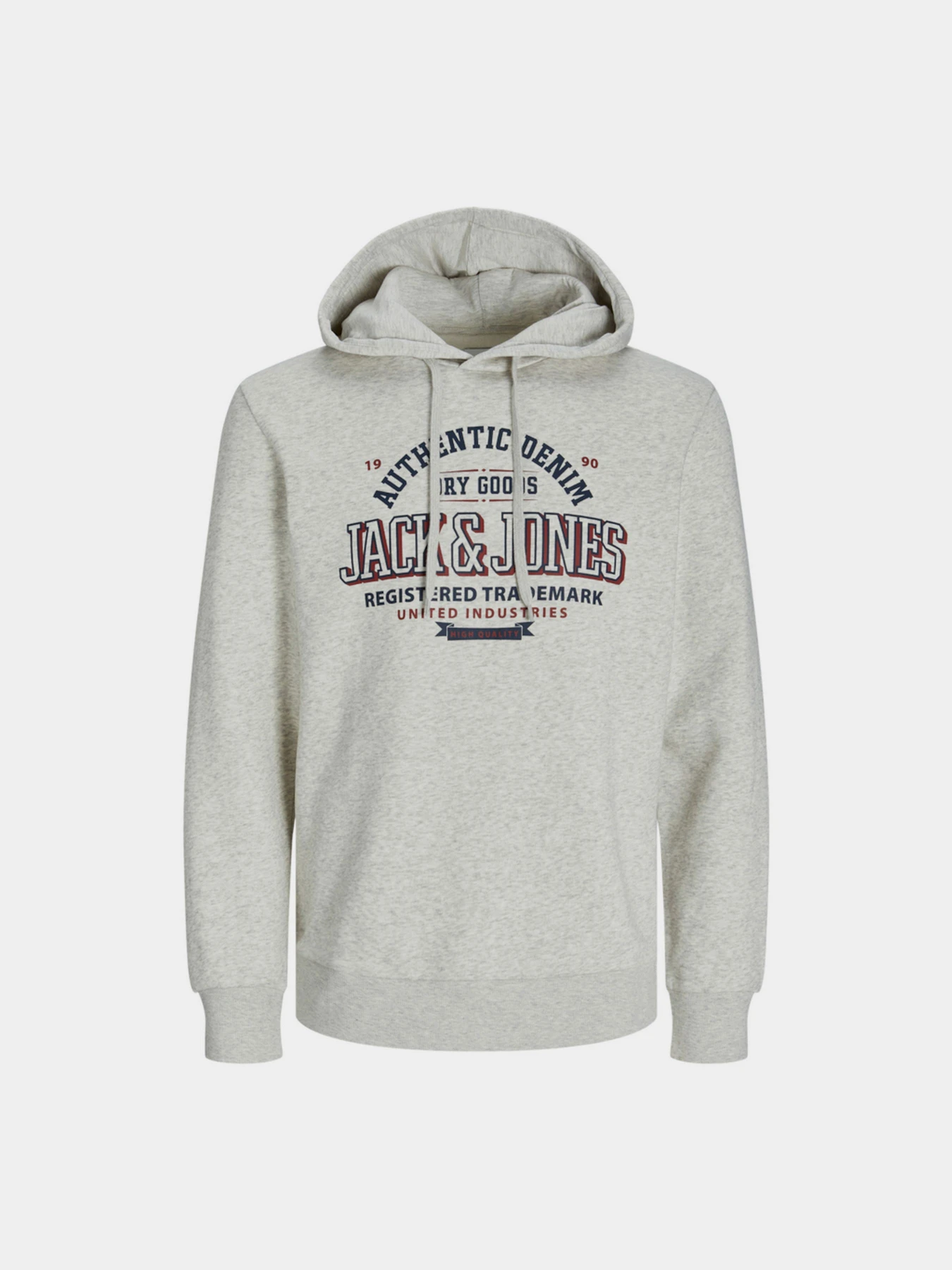 Худи и свитшоты JACK & JONES модель 12255617_White Melange Фото