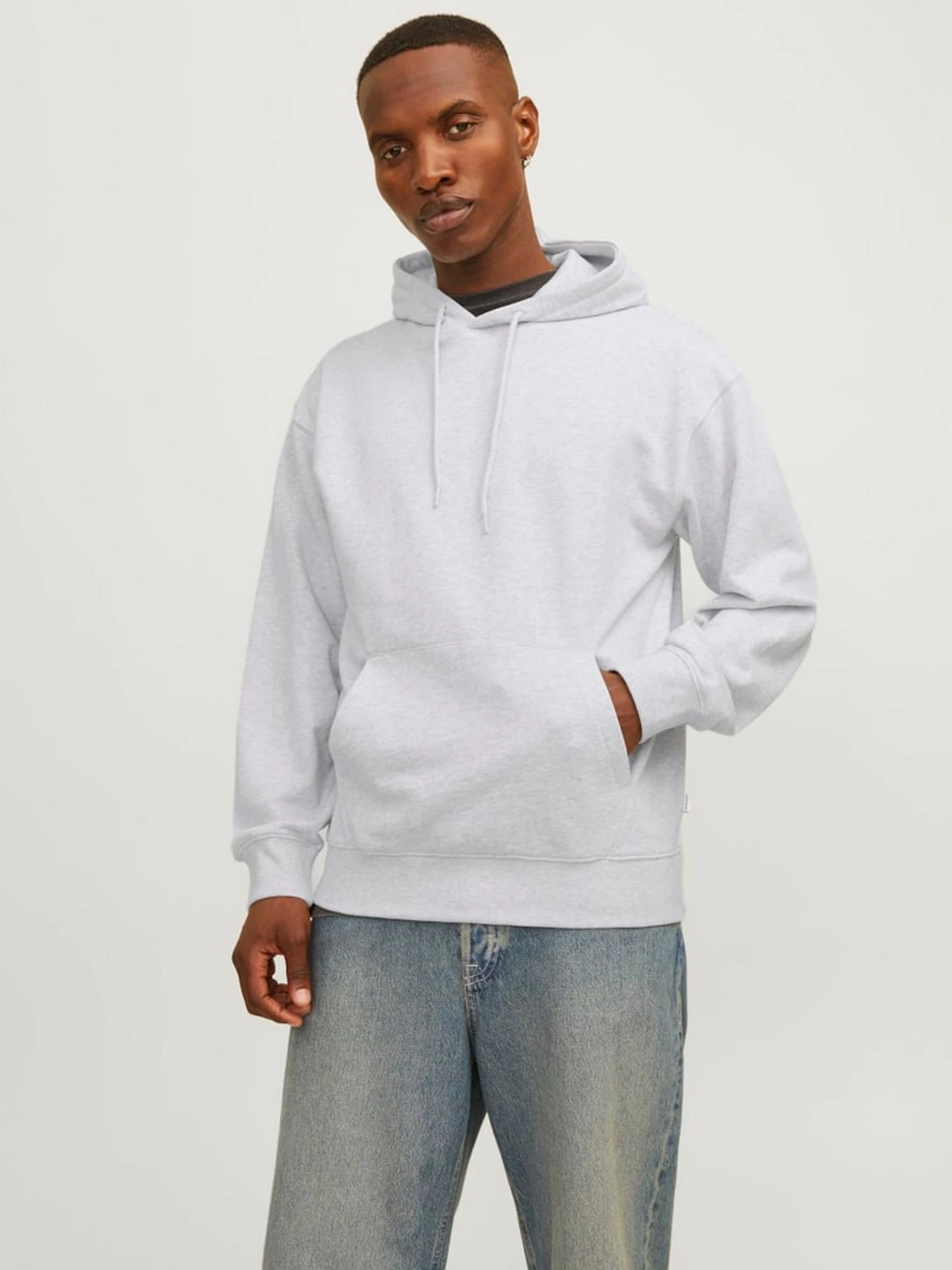 Худи и свитшоты JACK & JONES модель 12257852_White Melange Фото