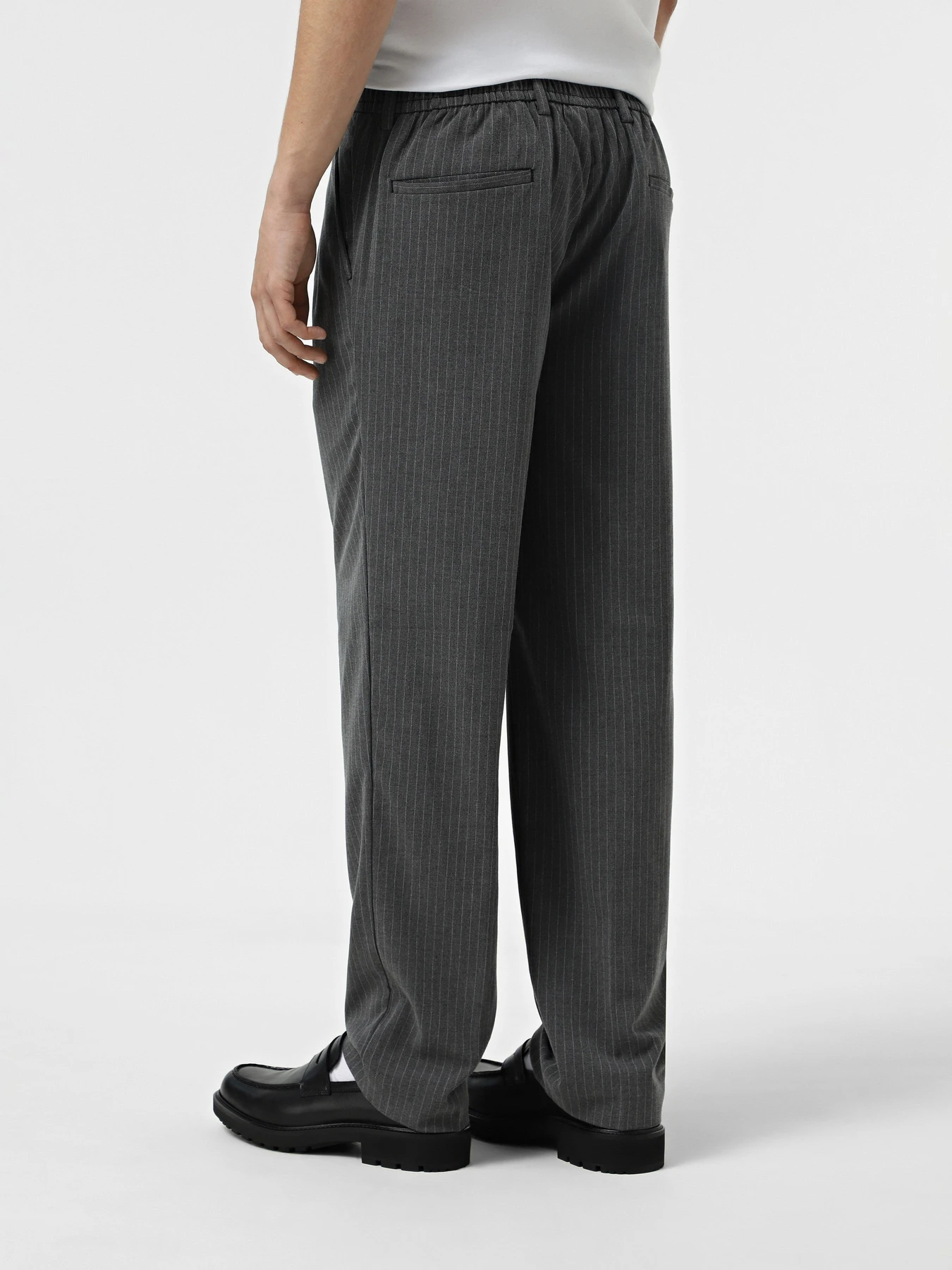 Брюки JACK & JONES модель 12267059_Dark Grey Pinstripe Брюки JACK & JONES модель 12267059_Dark Grey Pinstripe Фото