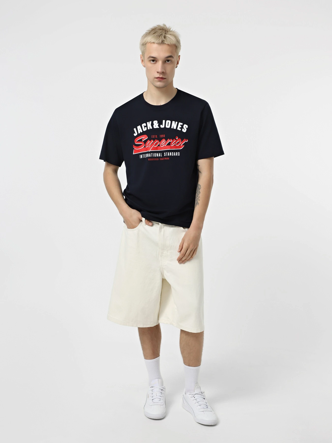 Футболки і поло JACK & JONES модель 12268267_Sky Captain Футболки і поло JACK & JONES модель 12268267_Sky Captain Фото