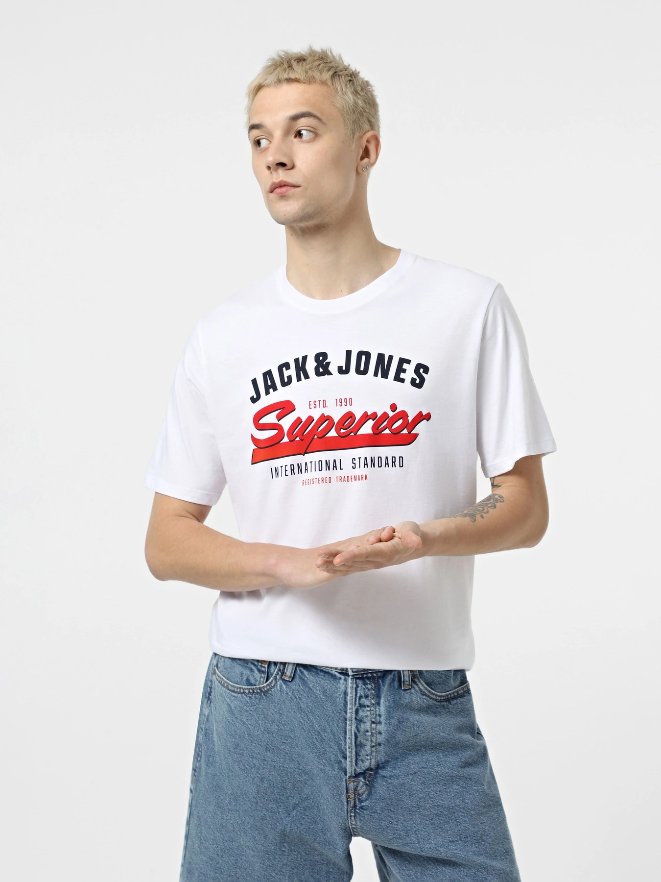 Футболки і поло JACK & JONES модель 12268267_White Футболки і поло JACK & JONES модель 12268267_White Фото