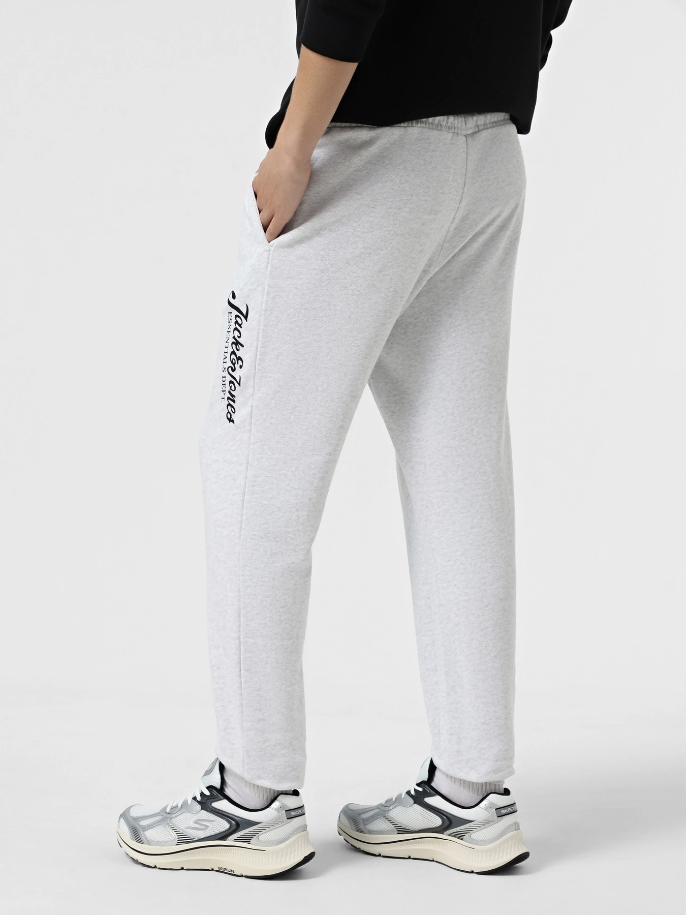 Брюки JACK & JONES модель 12268768_White Melange Брюки JACK & JONES модель 12268768_White Melange Фото