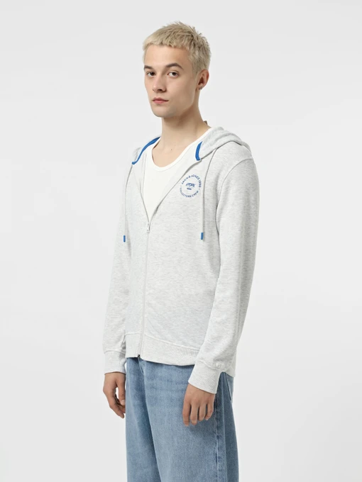 Худи и свитшоты JACK & JONES модель 12269366_White Melange Фото