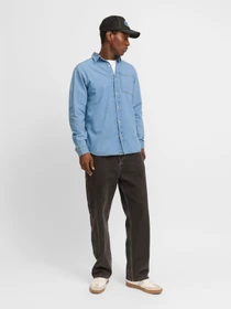 Рубашки JACK & JONES модель 12270005_Blue Denim LIGHT BLUE Фото
