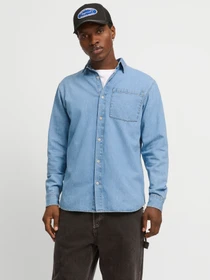 Сорочки JACK & JONES модель 12270005_Blue Denim LIGHT BLUE Фото