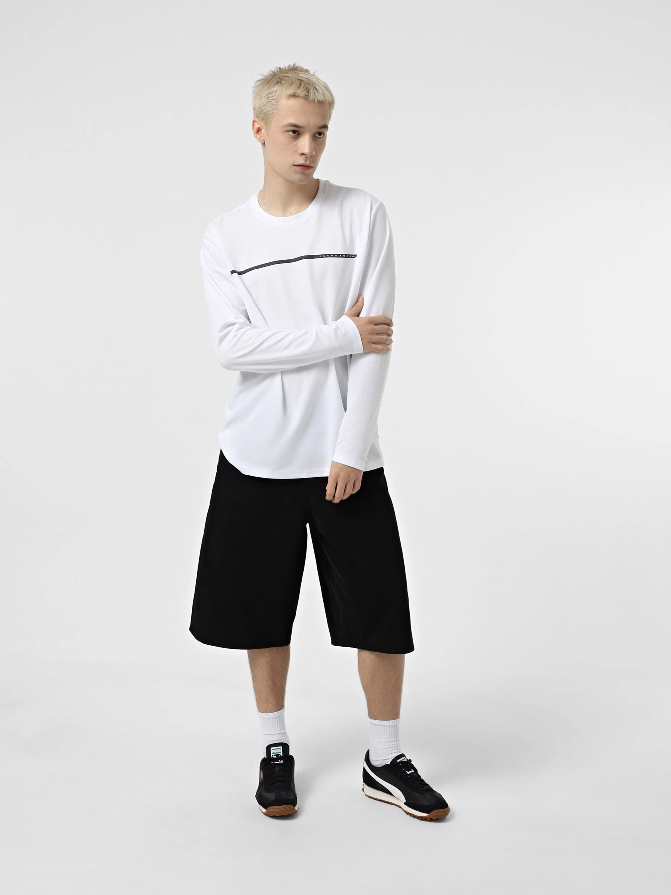Худи и свитшоты JACK & JONES модель 12273134_Bright White Фото