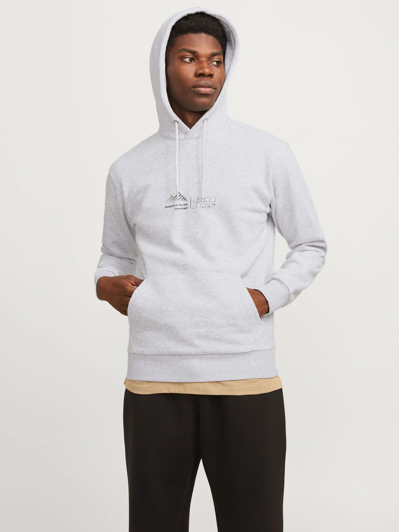 Худі та світшоти JACK & JONES модель 12266908_Light Grey Melange Фото