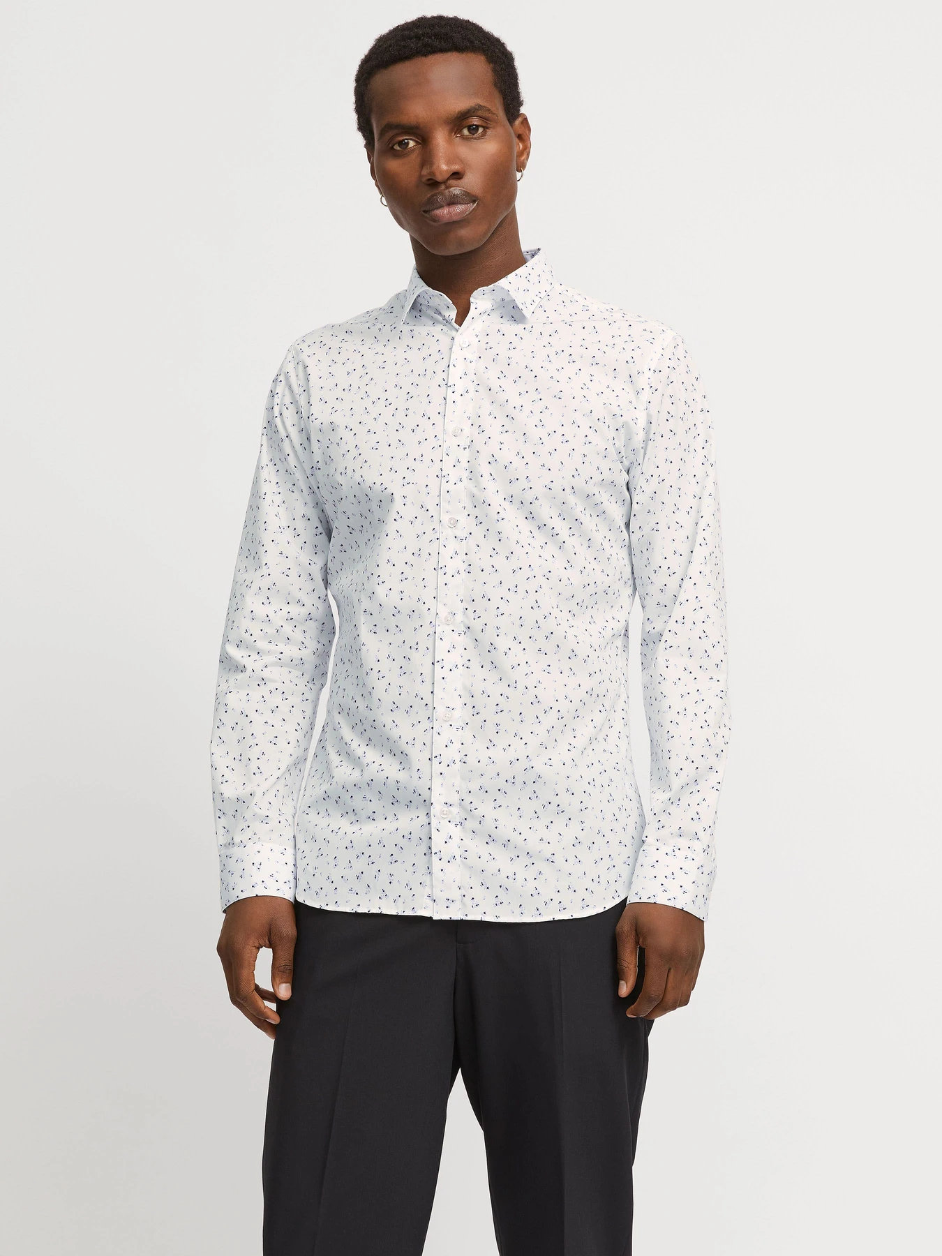 Рубашки JACK & JONES модель 12269157_White Рубашки JACK & JONES модель 12269157_White Фото