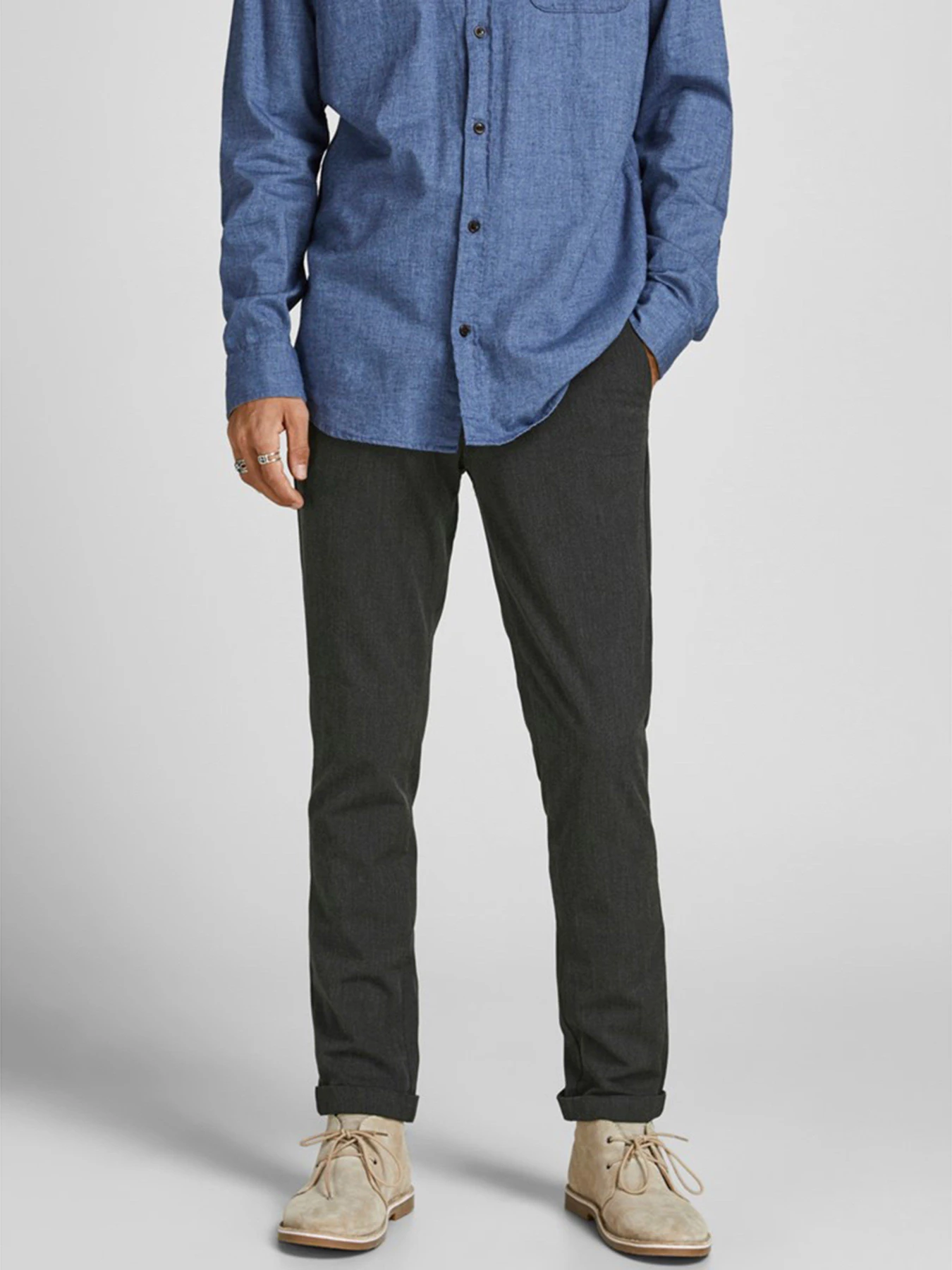 Штани JACK & JONES модель 12193553_Dark Grey Штани JACK & JONES модель 12193553_Dark Grey Фото