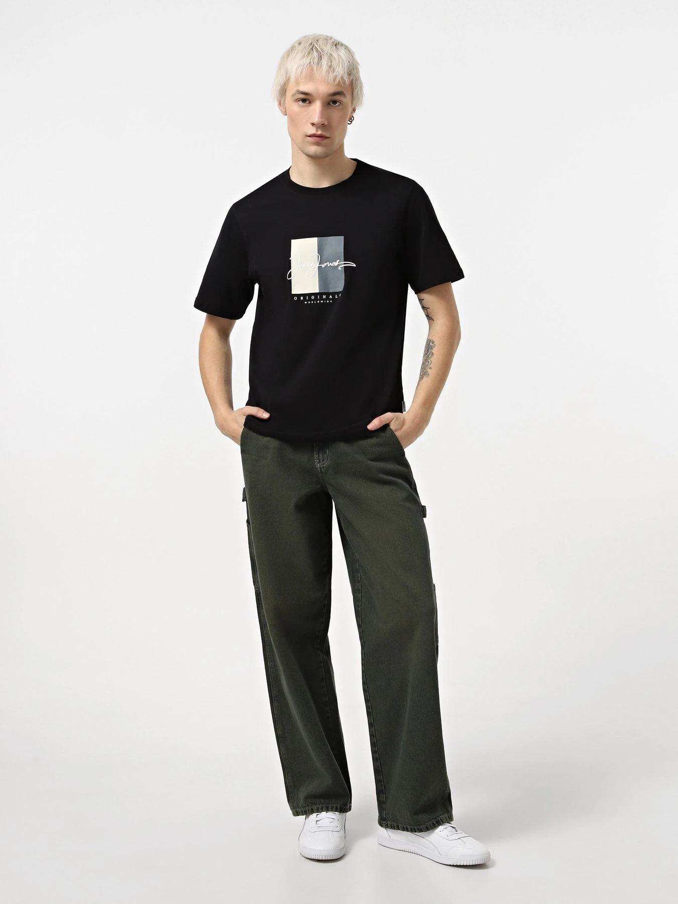 Футболки і поло JACK & JONES модель 12278266_Black SS25 Фото