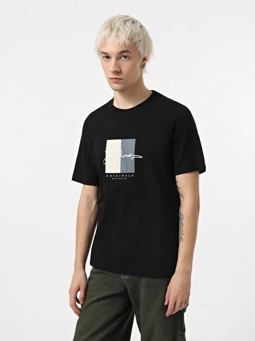 Футболки и поло JACK & JONES модель 12278266_Black SS25 Фото