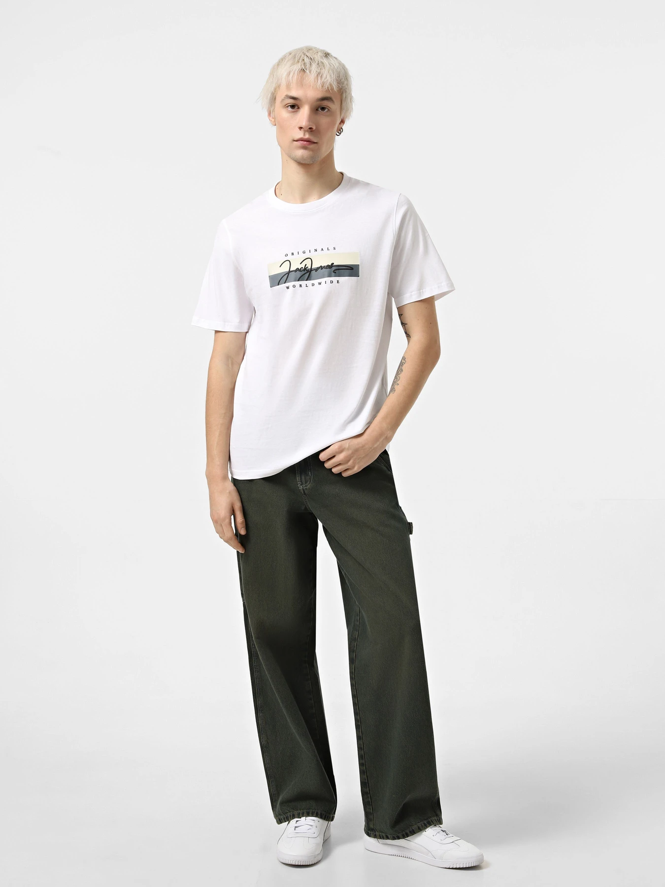 Футболки і поло JACK & JONES модель 12278266_Bright White SS25 Футболки і поло JACK & JONES модель 12278266_Bright White SS25 Фото