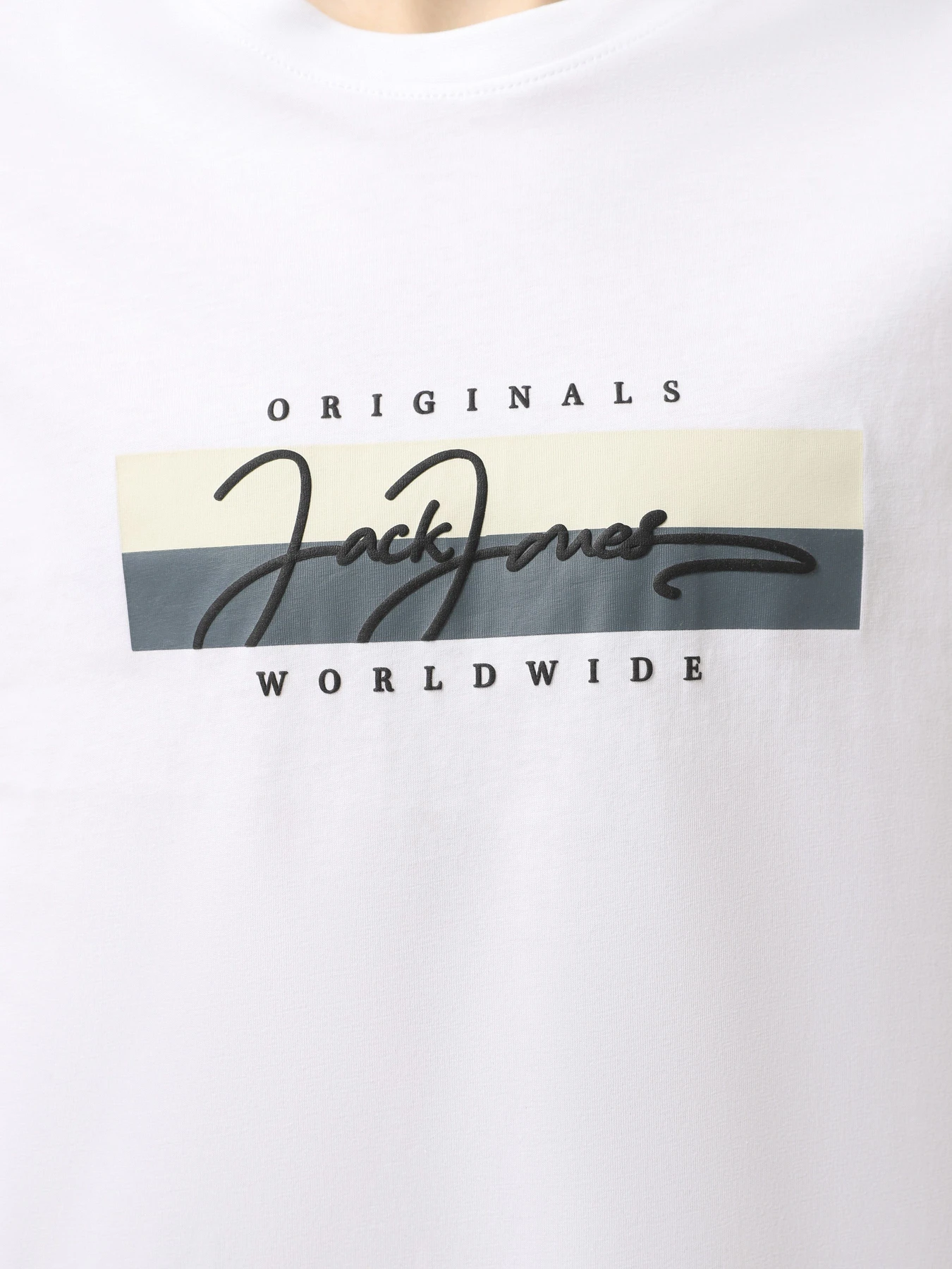 Футболки і поло JACK & JONES модель 12278266_Bright White SS25 Футболки і поло JACK & JONES модель 12278266_Bright White SS25 Фото