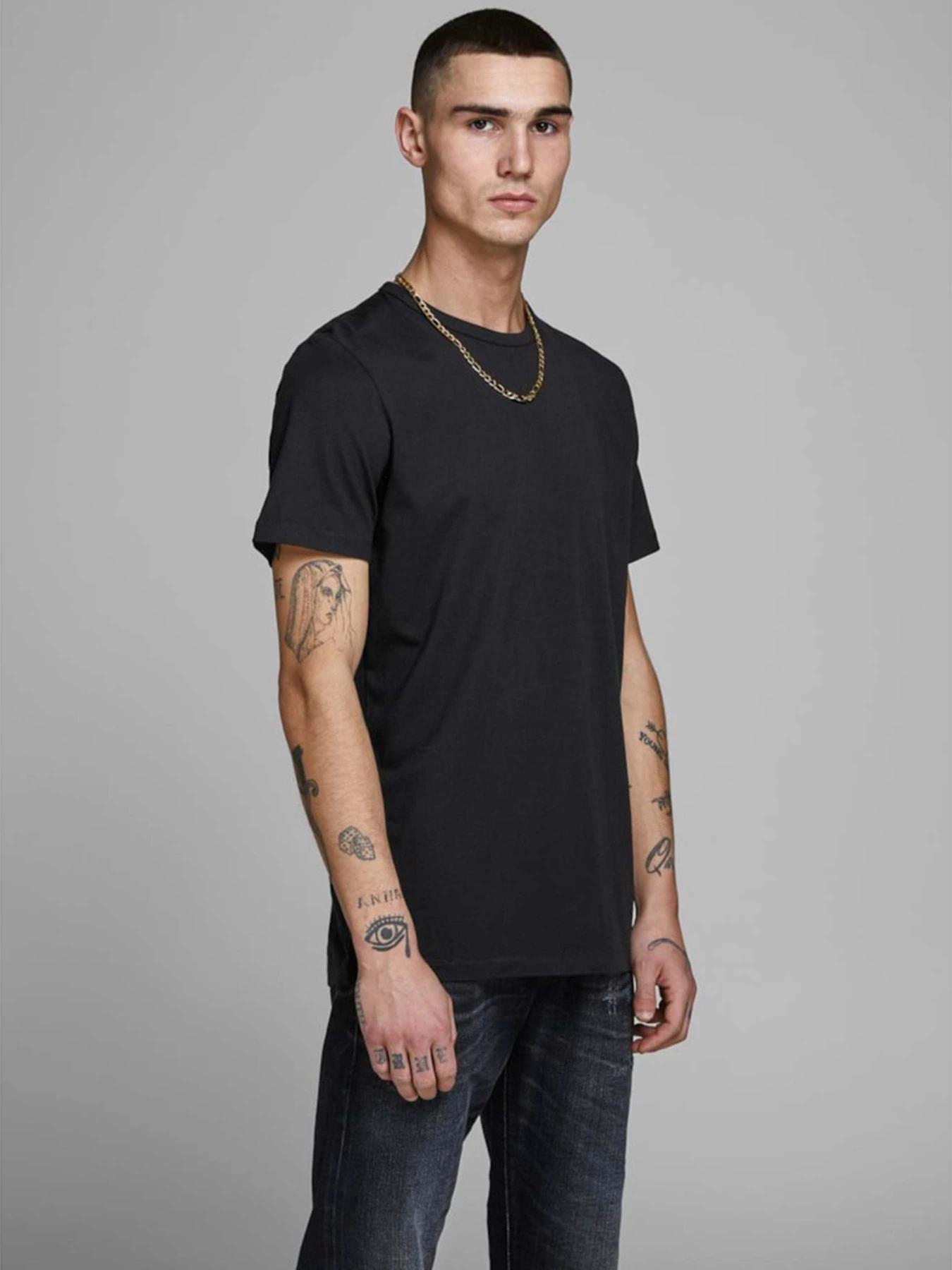 Футболки и поло JACK & JONES модель 12133913_Black Футболки и поло JACK & JONES модель 12133913_Black Фото