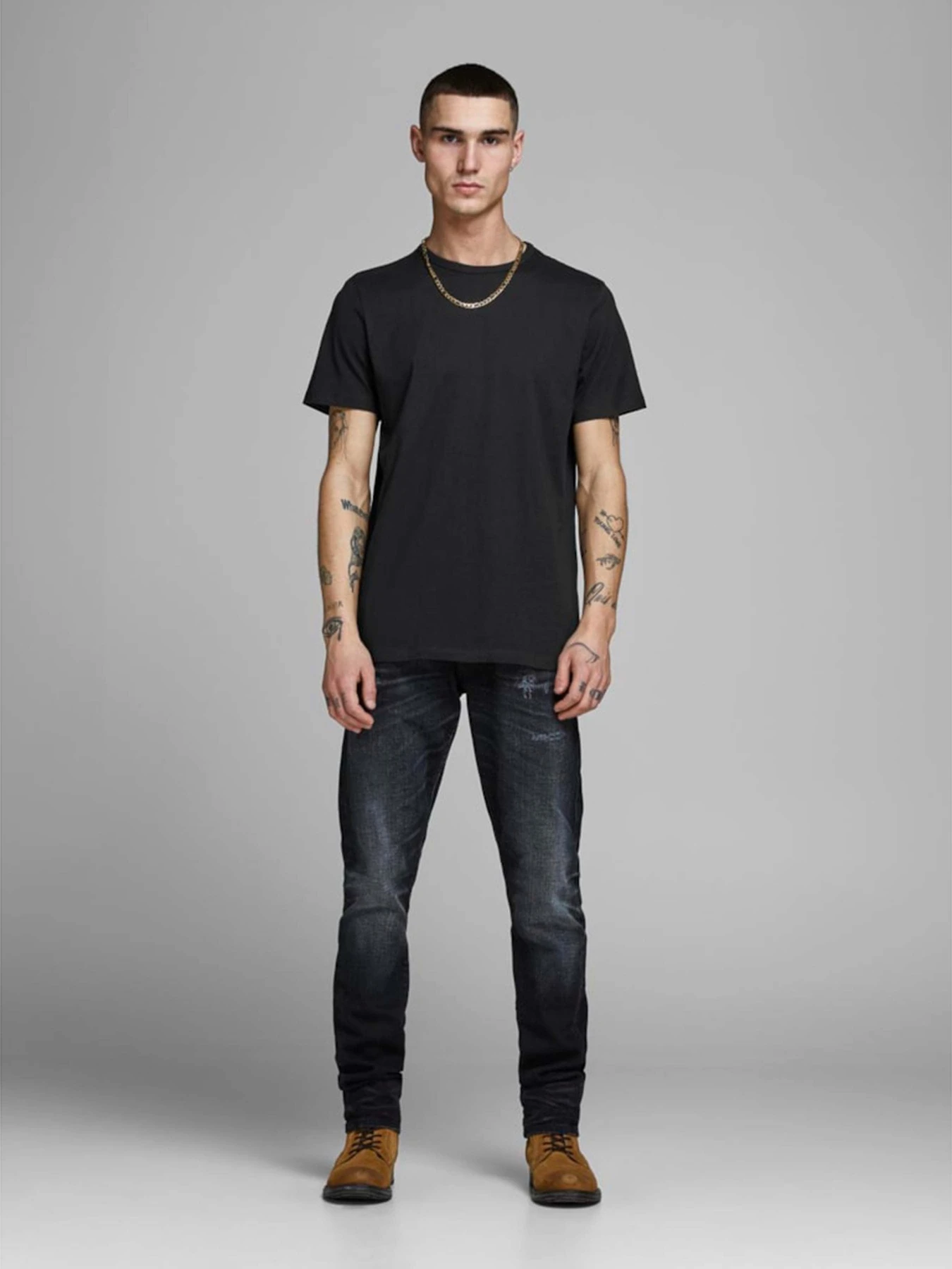 Футболки и поло JACK & JONES модель 12133913_Black Футболки и поло JACK & JONES модель 12133913_Black Фото