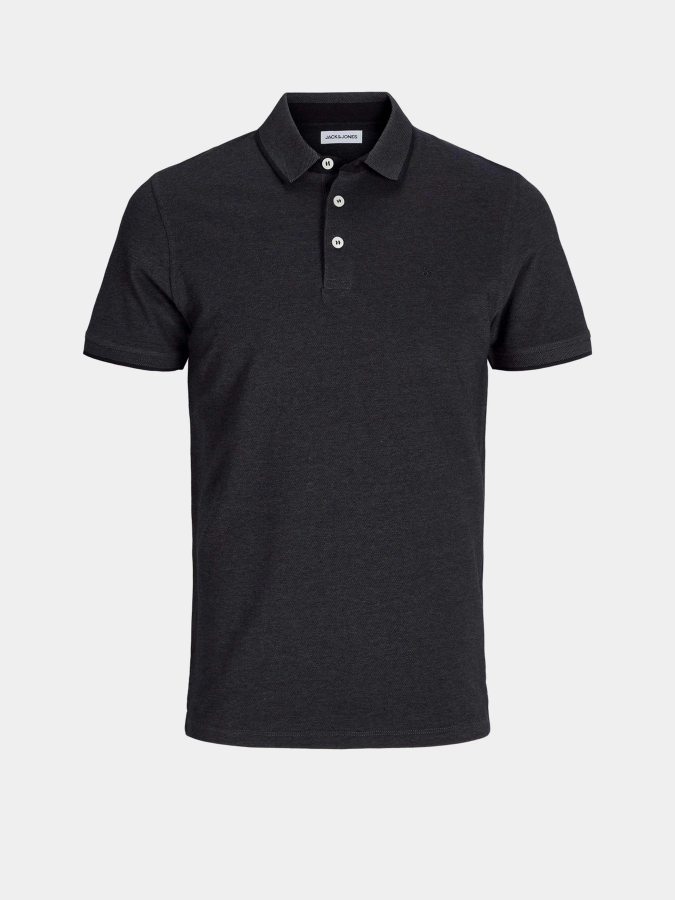 Футболки і поло JACK & JONES модель 12136668_Dark Grey Melange SLIM FIT Фото