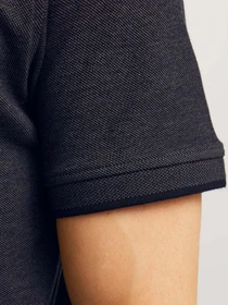 Футболки і поло JACK & JONES модель 12136668_Dark Grey Melange SLIM FIT Фото