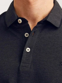 Футболки і поло JACK & JONES модель 12136668_Dark Grey Melange SLIM FIT Фото