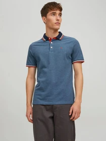 Футболки і поло JACK & JONES модель 12136668_Denim Blue SLIM FIT Фото