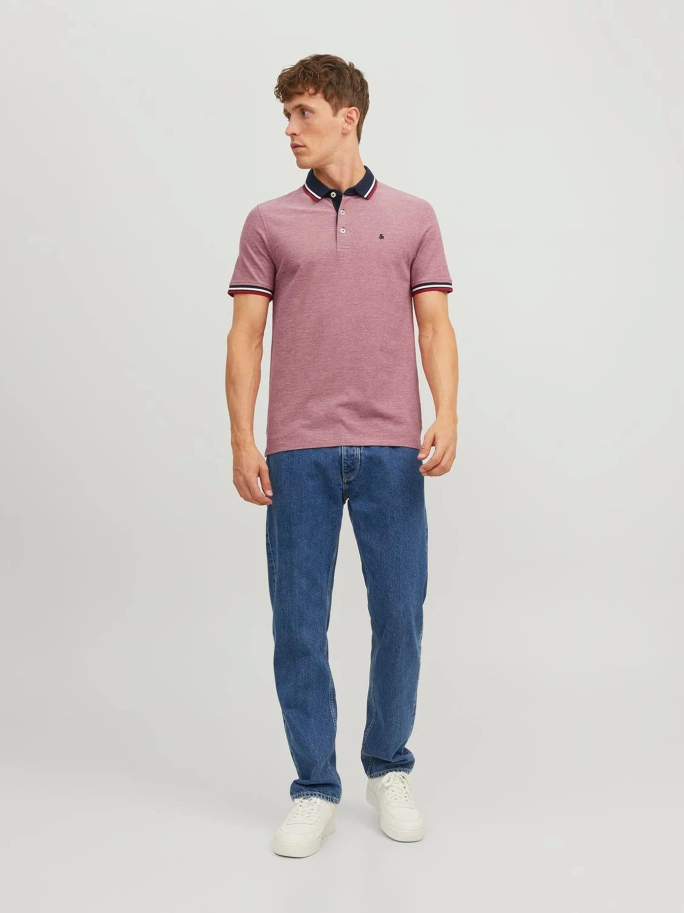 Футболки і поло JACK & JONES модель 12136668_Rio Red SLIM FIT Футболки і поло JACK & JONES модель 12136668_Rio Red SLIM FIT Фото