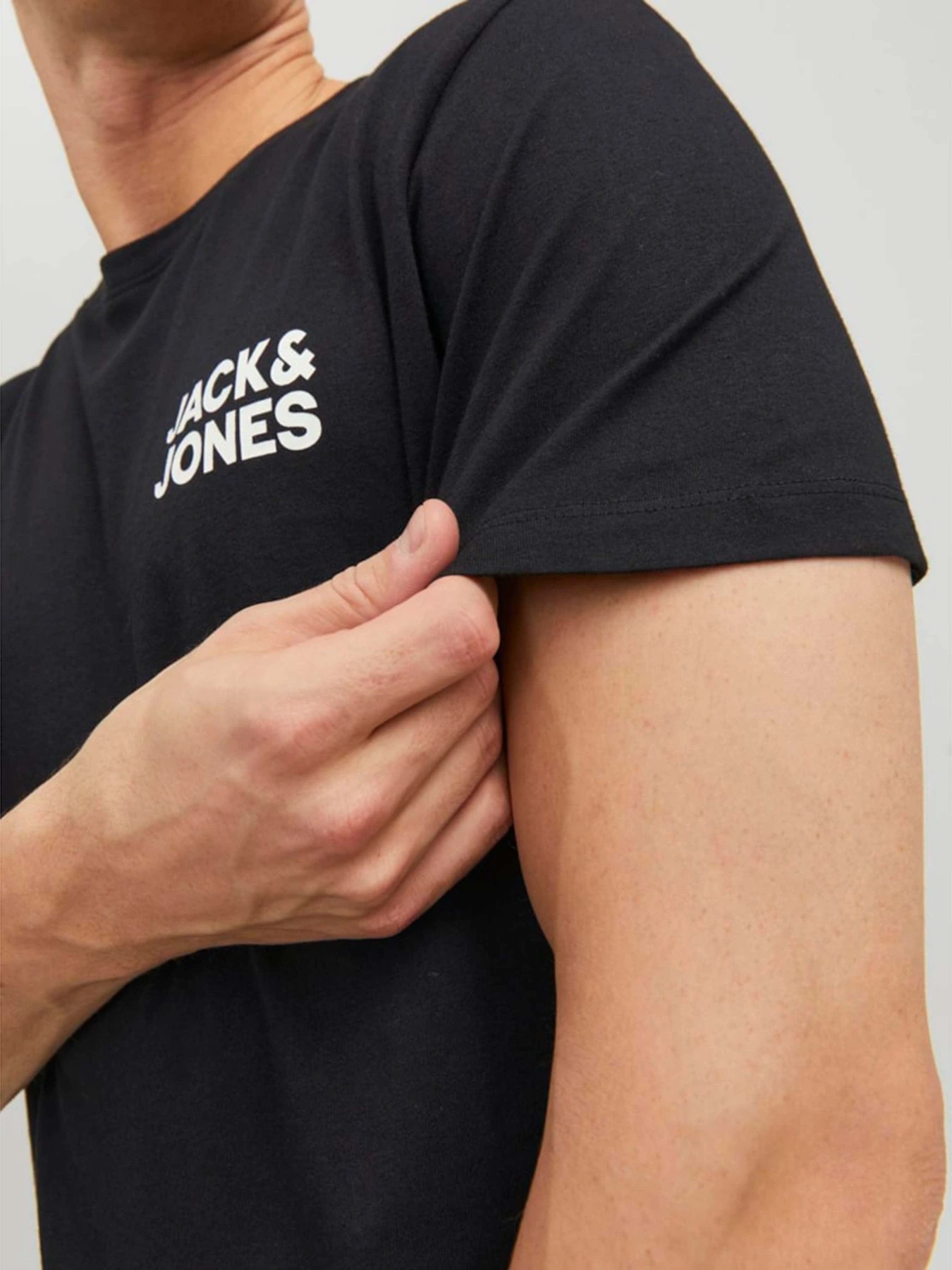 Футболки і поло JACK & JONES модель 12151955_Black Slim/Small Print Фото