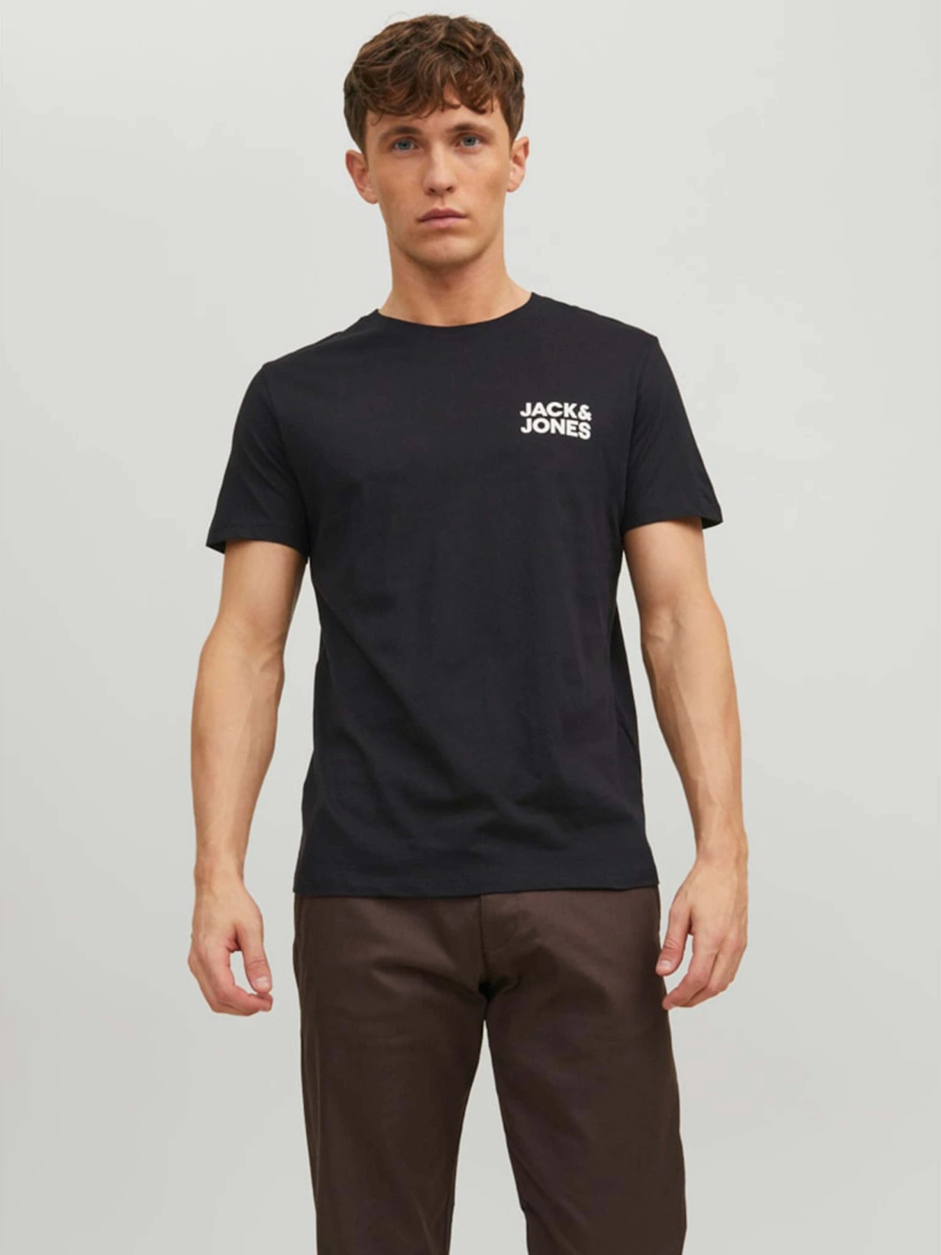 Футболки і поло JACK & JONES модель 12151955_Black Slim/Small Print Фото