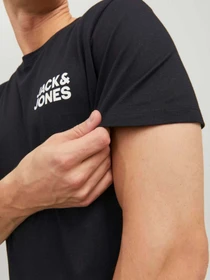 Футболки і поло JACK & JONES модель 12151955_Black Slim/Small Print Фото