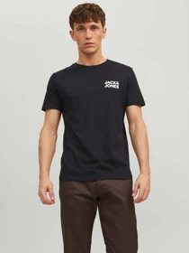 Футболки і поло JACK & JONES модель 12151955_Black Slim/Small Print Фото