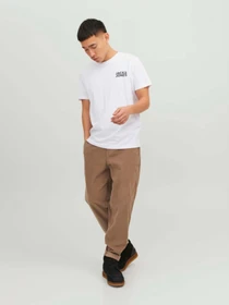 Футболки і поло JACK & JONES CORP LOGO TEE модель 12151955_White Slim/Small Print/Bla Фото