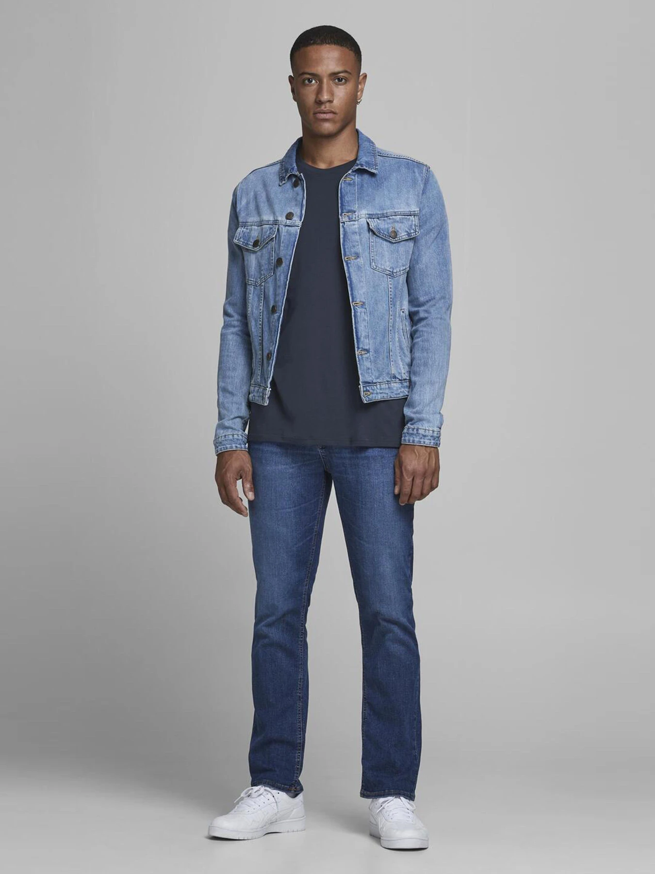 Футболки і поло JACK & JONES ORGANIC BASIC TEE модель 12156101_Navy Blazer SLIM Фото