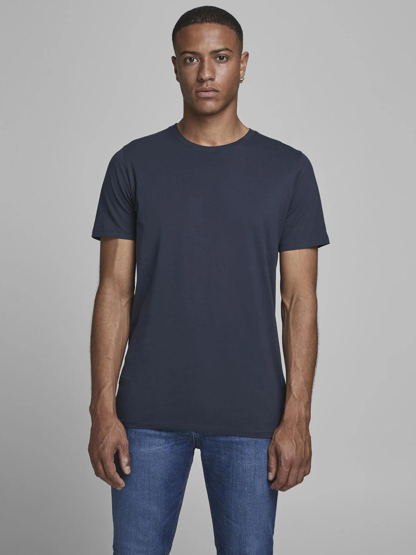 Футболки і поло JACK & JONES ORGANIC BASIC TEE модель 12156101_Navy Blazer SLIM Фото