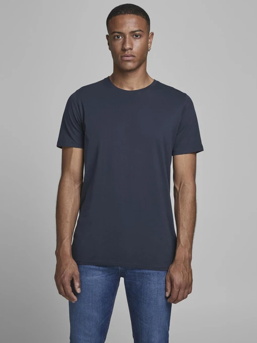 Футболки и поло JACK & JONES ORGANIC BASIC TEE модель 12156101_Navy Blazer SLIM Фото