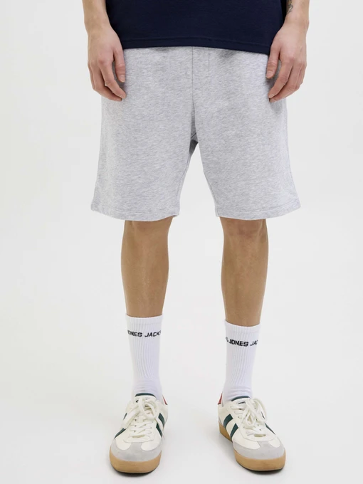 Шорты JACK & JONES GORDON BRADLEY SWEAT SHORTS модель 12249285_Light Grey Melange Фото