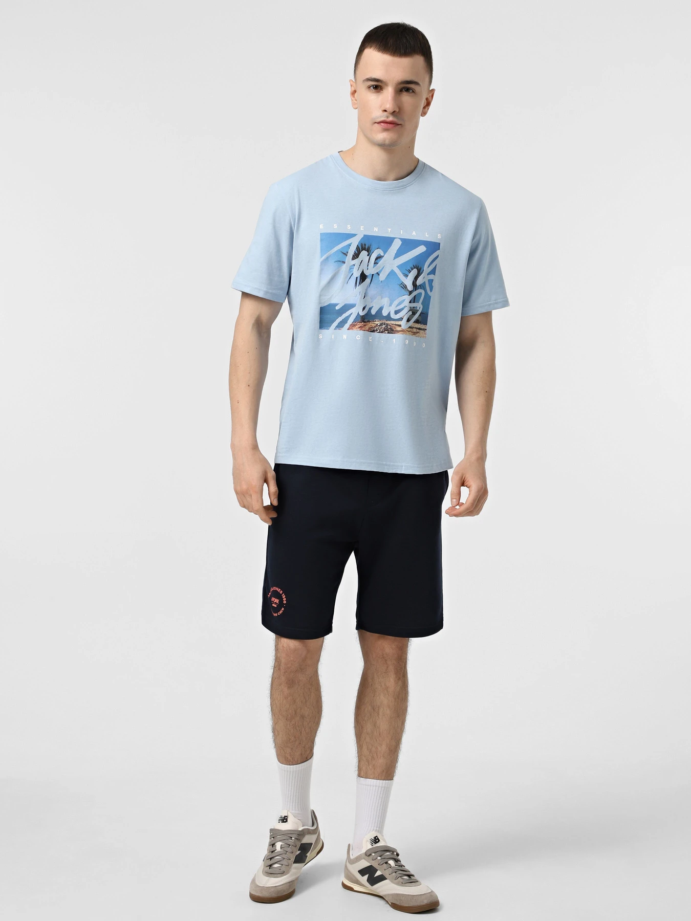 Футболки і поло JACK & JONES модель 12268438_Chambray Blue Фото