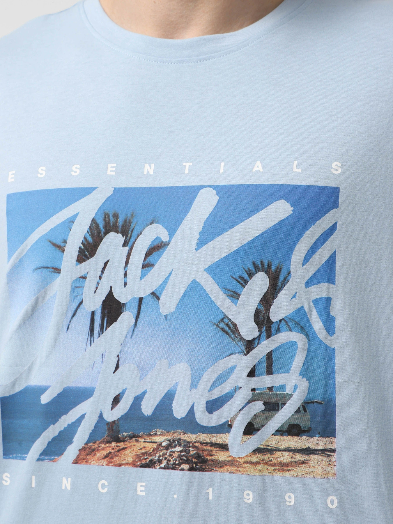 Футболки і поло JACK & JONES модель 12268438_Chambray Blue Фото