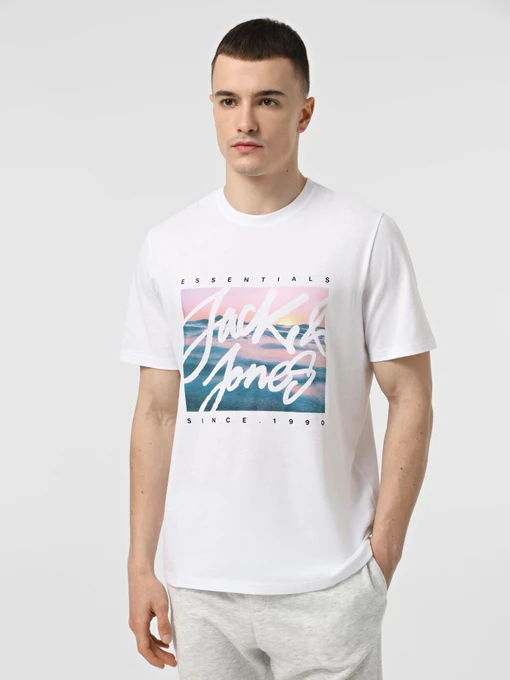 Футболки и поло JACK & JONES модель 12268438_White Фото