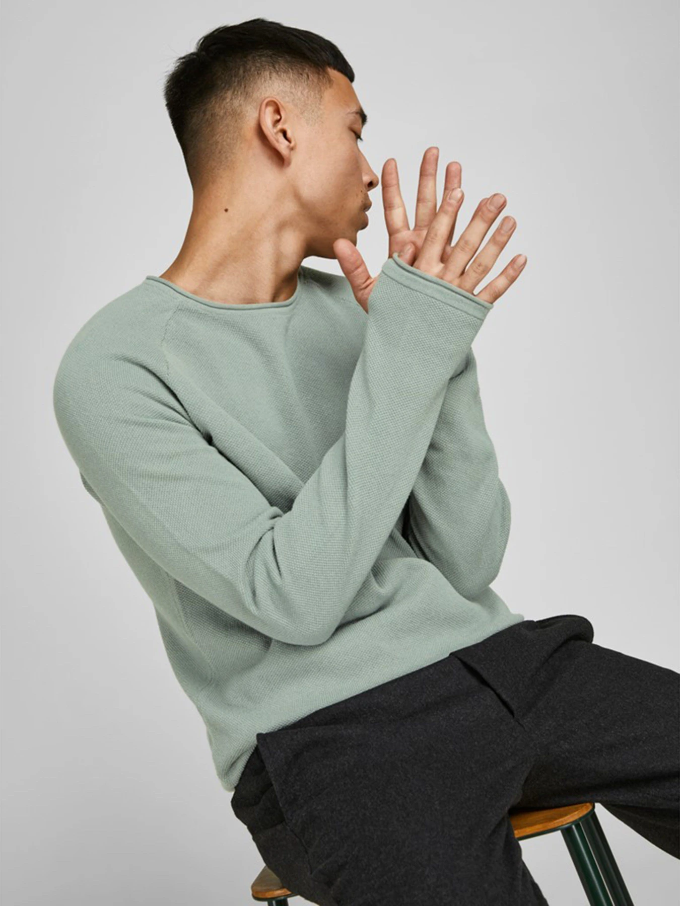 Светри та кардигани JACK & JONES модель 12157321_Slate Gray Светри та кардигани JACK & JONES модель 12157321_Slate Gray Фото