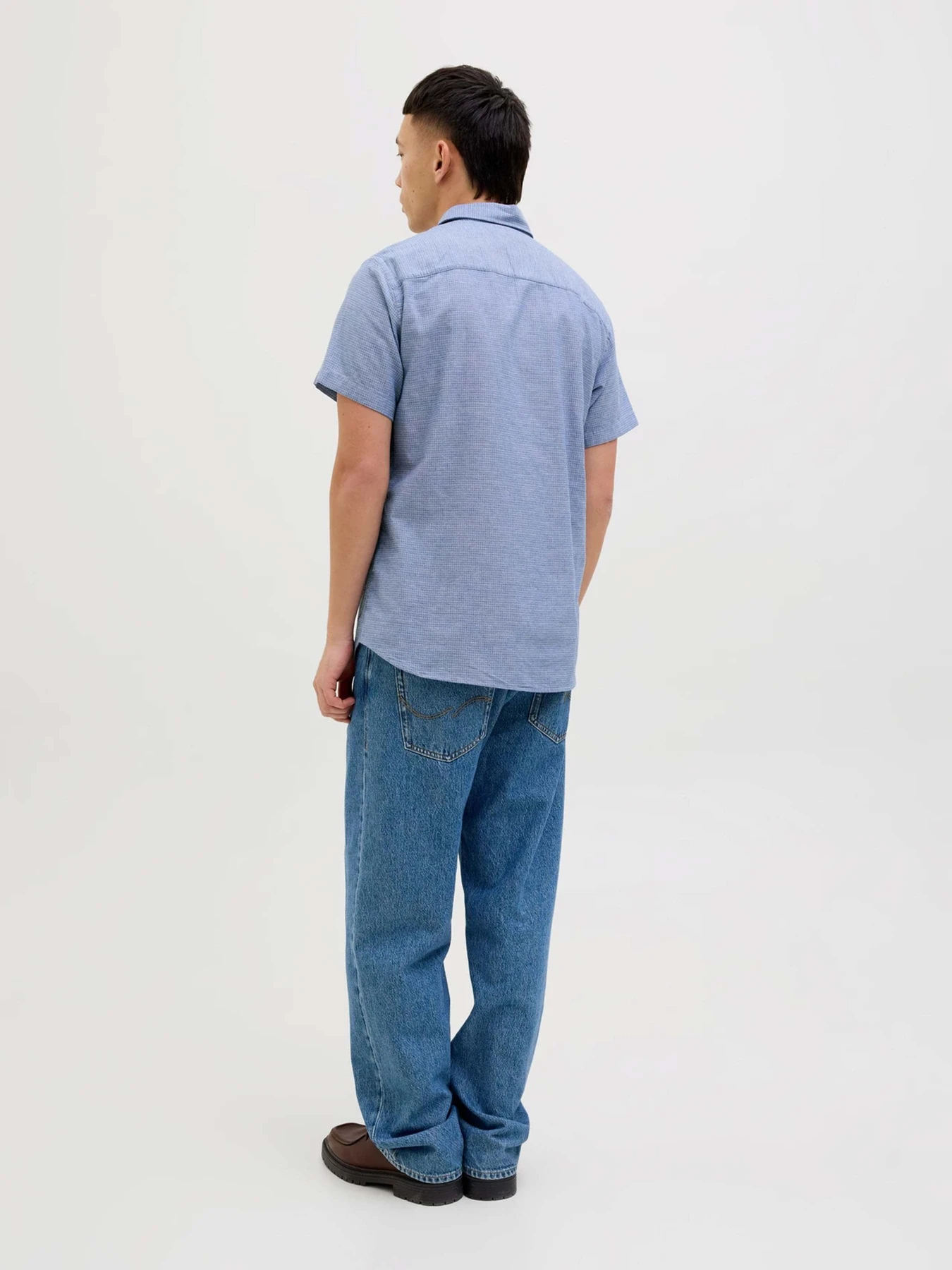 Рубашки JACK & JONES модель 12268993_Ensign Blue Рубашки JACK & JONES модель 12268993_Ensign Blue Фото